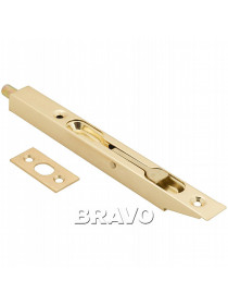 Шпингалет торцевой Bravo R-160 (PB- Золото)